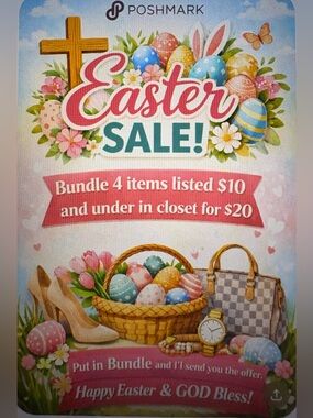 Bundle 4 items in closet $10 and under for $20.